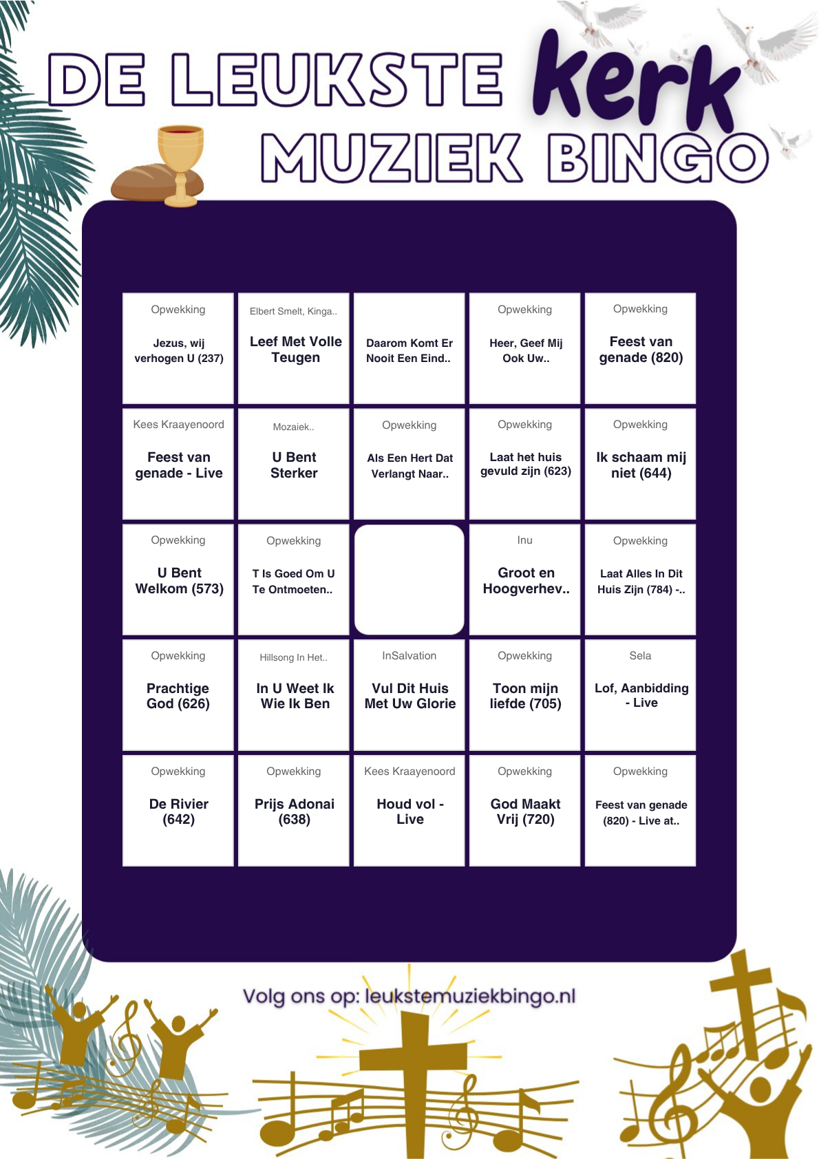 Muziekbingo Kerk
