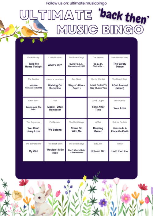 Senior Music Bingo